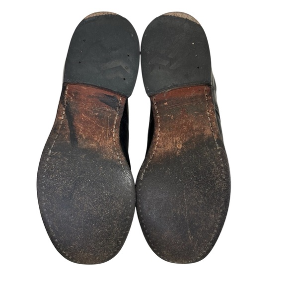 Frye Black Leather Lace Up Boots Size 7.5 - Picture 7 of 9